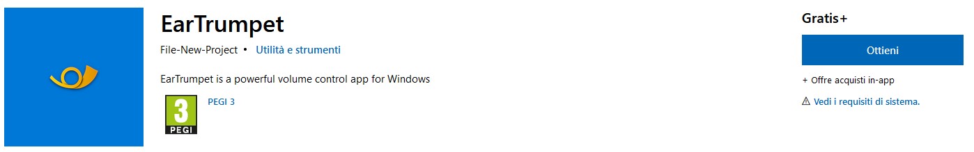 Windows 10 ottieni eartrumpet